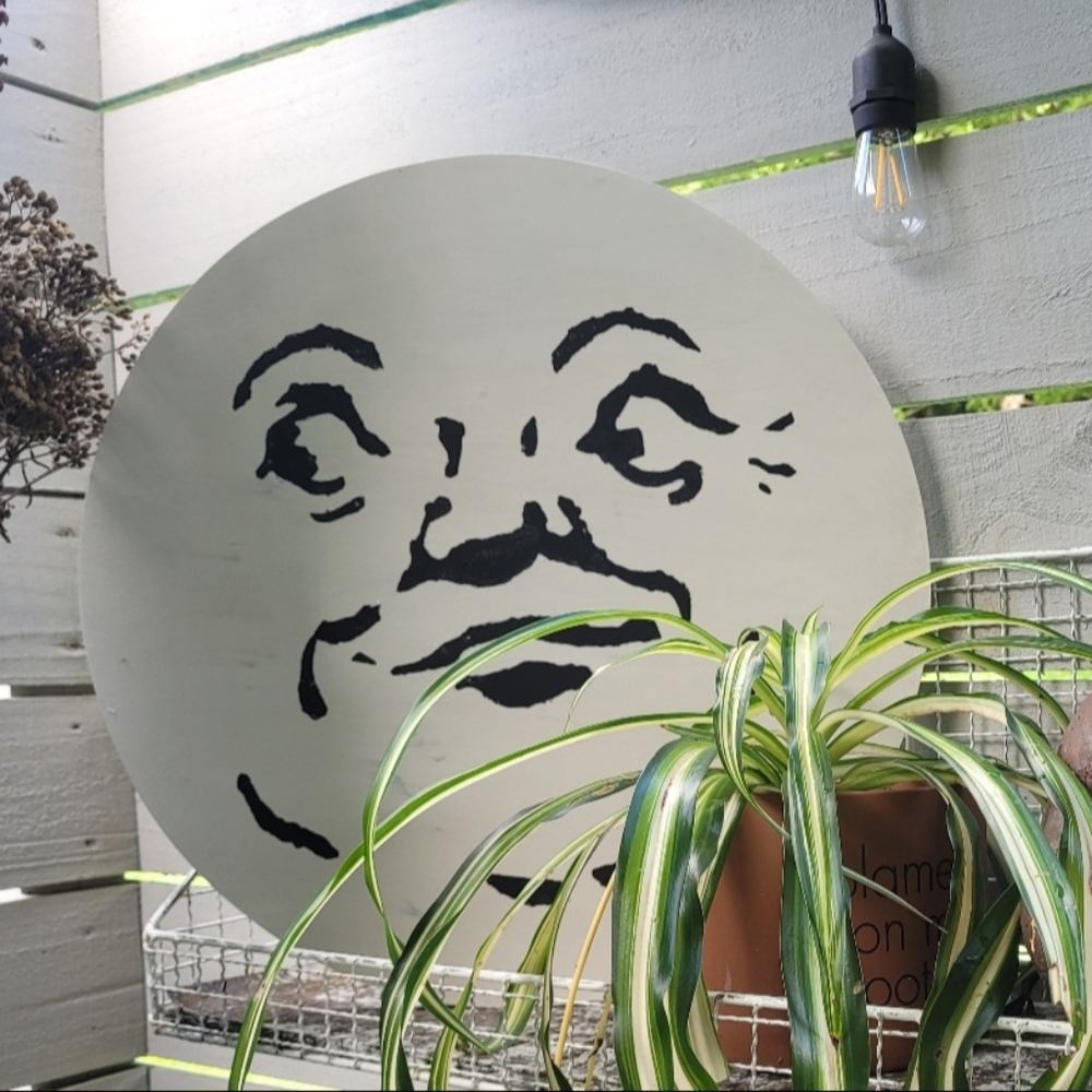 Vintage man in the moon wall decor